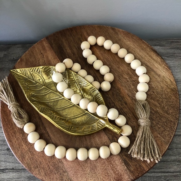 Wood Bead Garlands. Perfect decor piece to warm up your home. - Picture 4 of 4